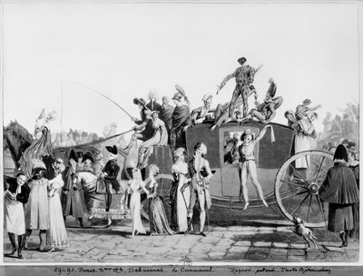 Karnaval, 1810 by Philibert-Louis Debucourt